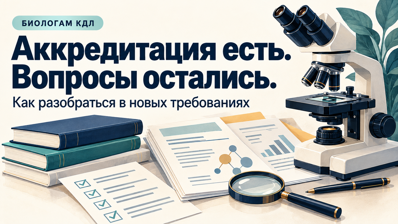 Аккредитация есть, а вопросы остались: как биологу КДЛ разобраться в новых требованиях