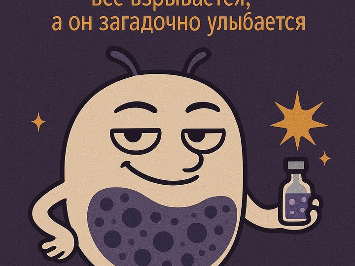 Иллюстрация: базофил, содержащий гранулы гепарина и гистамина